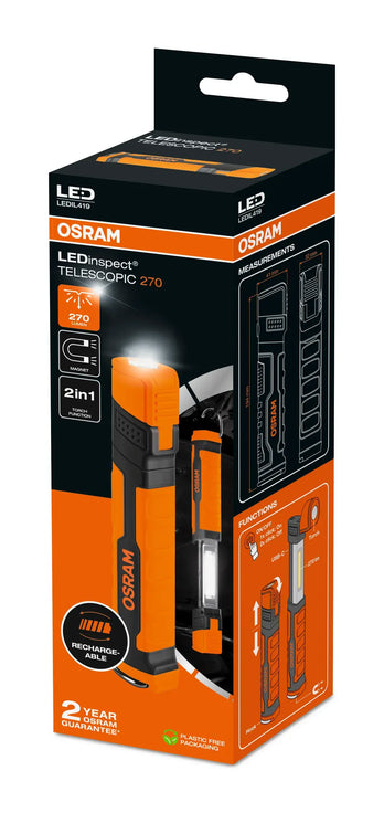 Osram LED LEDinspect Telescopic 270 Inspektionsleuchte 2W 270lm 6500K