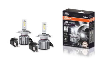 Osram LED LEDriving Hl Bright H4 15W 1400/1100lm bis 6000k P43t 12V 2er Pack