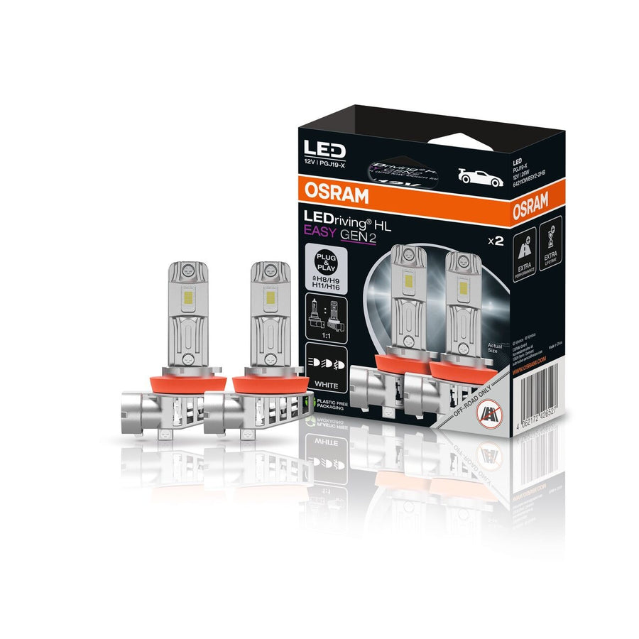 Osram LED LEDriving Hl Easy Gen 2 H8 26W 2000lm bis 6500k 12V 2er Pack – Produktansicht