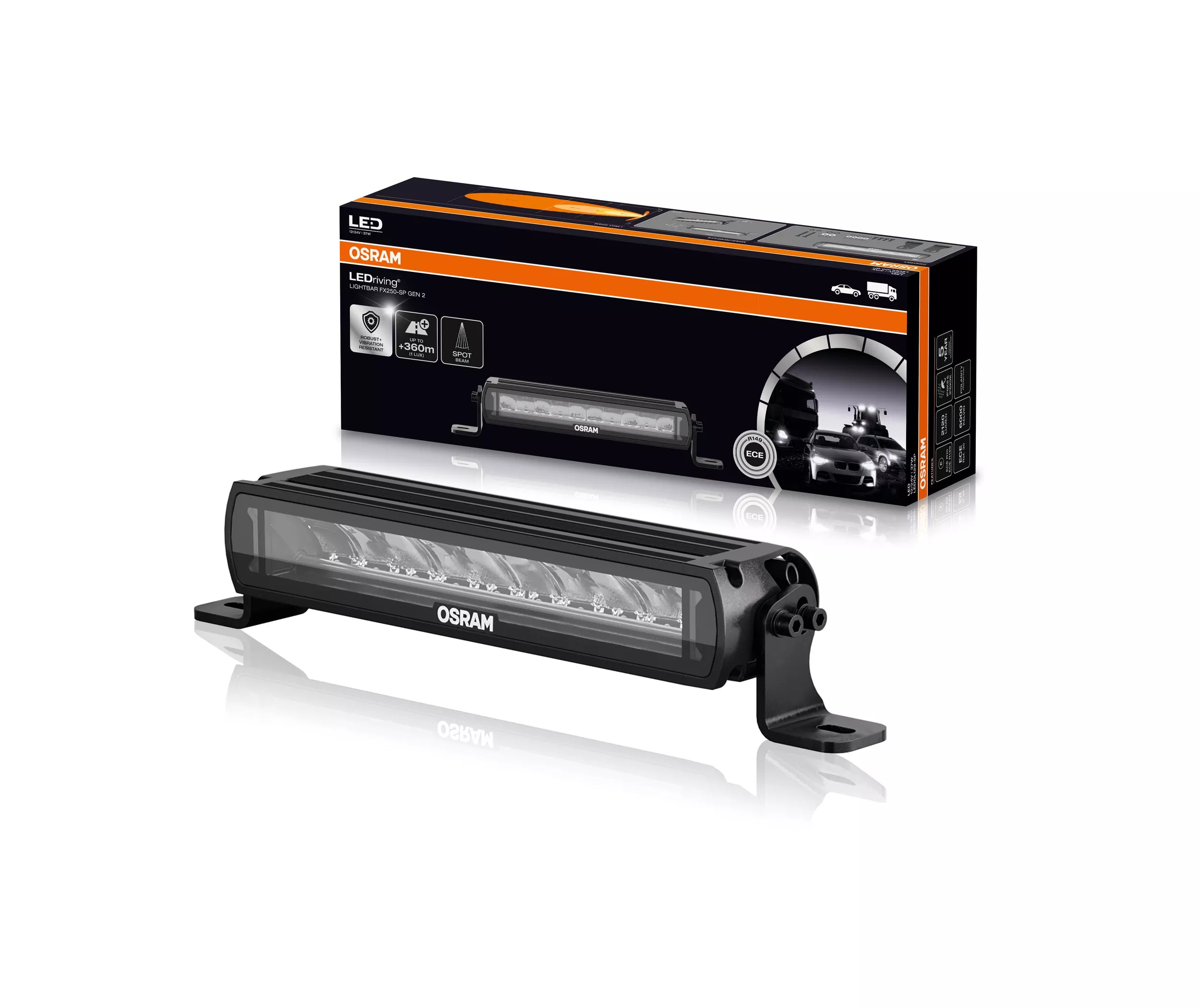Osram LED Lightbar FX250-SP GEN 2 Fernscheinwerfer 27W 2120lm 6000K