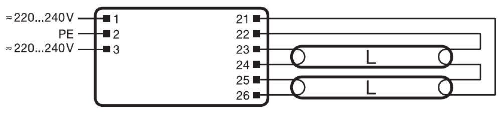 Osram QTP-Optimal 2x54...58 Quicktronic professional für 2x54-58W nicht dimmbar