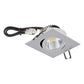EVN Power-LED Leuchte Chrom matt schwenkbar viereckig 83x83x32mm 6W 3000K 620lm 21-40° IP20