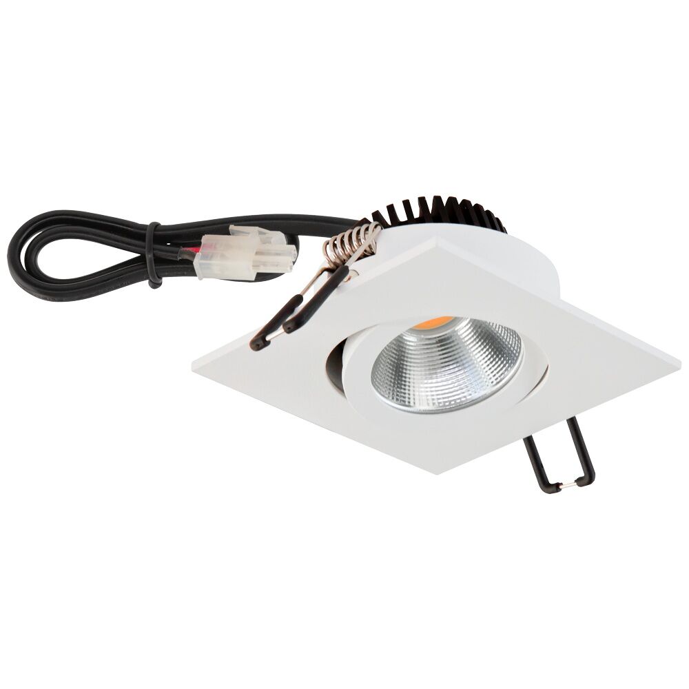 EVN Power-LED Leuchte weiß schwenkbar viereckig 83x83x37mm 8,4W 3000K 1010lm 21-40° IP20