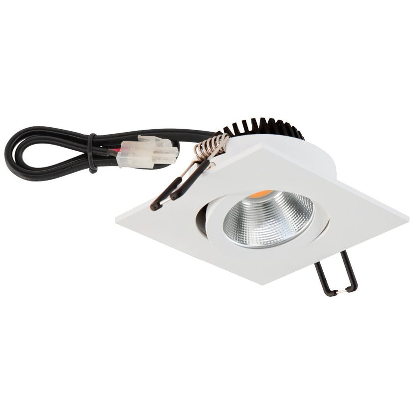 EVN Power-LED Leuchte weiß schwenkbar viereckig 83x83x37mm 8,4W 3000K 1010lm 21-40° IP20