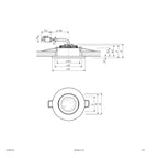 EVN Power-LED Leuchte Chrom schwenkbar rund 83x37mm 8,4W 4000K 1060lm 21-40° IP20