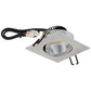 EVN Power-LED Leuchte Aluminium poliert schwenkbar viereckig 83x83x37mm 8,4W 4000K 1060lm 21-40° IP20