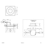 EVN Power-LED Leuchte Aluminium poliert viereckig 83x83x43mm 6W 3000K 620lm 21-40° 220-240V IP20