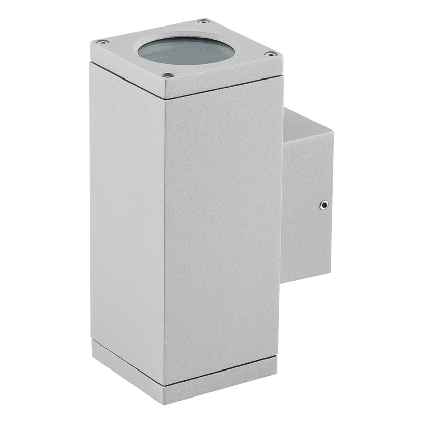 EVN 2-flammige Wandleuchte grau rechteckig 155x63x96mm 220-240V IP54