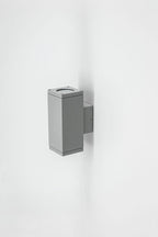 EVN 2-flammige Wandleuchte grau rechteckig 155x63x96mm 220-240V IP54