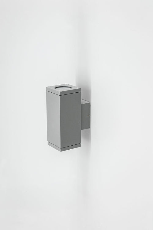 EVN 2-flammige Wandleuchte grau rechteckig 155x63x96mm 220-240V IP54