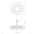 EVN LED Leuchte Chrom rund 70x20mm 3W 3000K 210lm >80° IP20