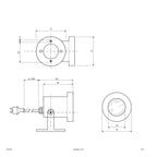 EVN Spot Edelstahl Optik schwenkbar rund 74mm 230V IP67