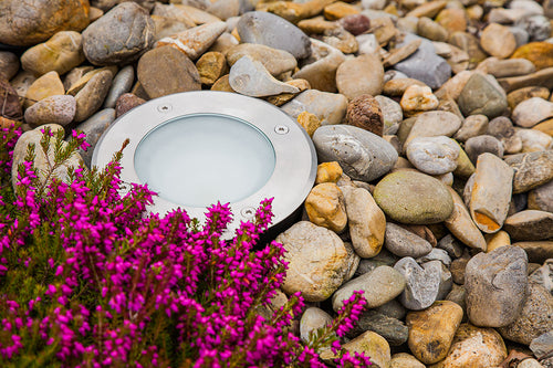 EVN LED Bodeneinbauleuchte Edelstahl Optik rund 180x125mm 12W 3000K 950lm 41-80° 110-240V IP67
