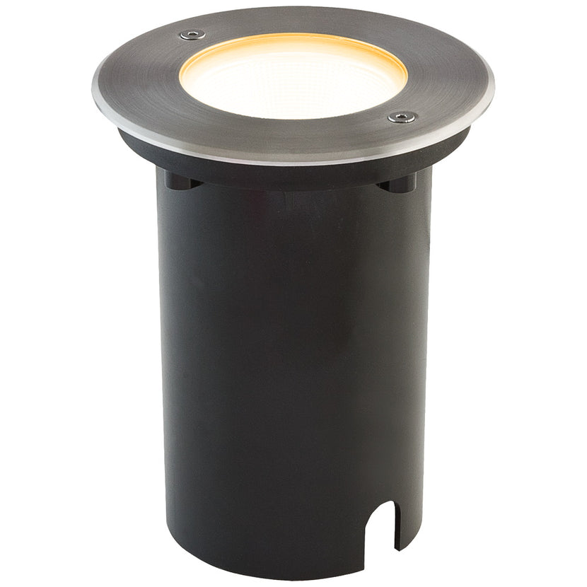 EVN Power-LED Bodeneinbauleuchte Edelstahl Optik rund 125x157mm 11W 3000K 740lm 41-80° 100-240V IP67