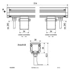 EVN Power-LED Strahler Aluminium schwenkbar rechteckig 513x38x83mm 9W K 443lm 21-40° 24V IP65