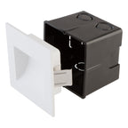 EVN LED Blendfreie Leuchte weiß viereckig 90x90x30mm 2W 3000K 120lm >80° IP65