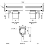 EVN Power-LED Strahler Aluminium schwenkbar rechteckig 1010x38x83mm 18W K 872lm 21-40° 24V IP65