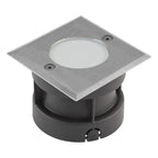 EVN LED Bodeneinbauleuchte Edelstahl Optik viereckig 100x100x70mm 2,5W 3000K 90lm >80° 100-240V IP67