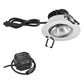 EVN Power-LED Leuchte inkl.Netzgerät Chrom schwenkbar rund 83x48,5mm 8,4W 3000K 1010lm 21-40° 220-240V IP65
