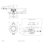 EVN Power-LED Leuchte inkl.Netzgerät Edelstahl Optik schwenkbar rund 83x48,5mm 8,4W 3000K 1010lm 21-40° 220-240V IP65