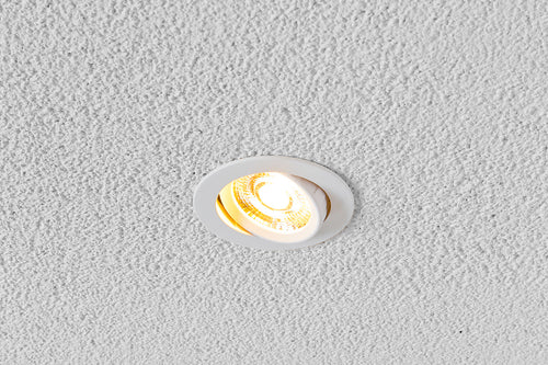 EVN COB-LED Leuchte weiß schwenkbar rund 89x27mm 9W 3000K 600lm 21-40° 220-240V IP20