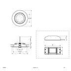 EVN COB-LED Leuchte weiß schwenkbar rund 89x27mm 9W 3000K 600lm 21-40° 220-240V IP20