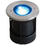 EVN LED Bodeneinbauleuchte Edelstahl Optik rund 120x110mm 8W 3000K 330lm 41-80° 24V IP67