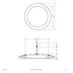 EVN LED Panel weiß rund 145x30mm 12W 3000K 1250lm >80° IP44