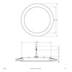 EVN LED Panel weiß rund 180x30mm 16,5W 3000K 1843lm >80° IP44