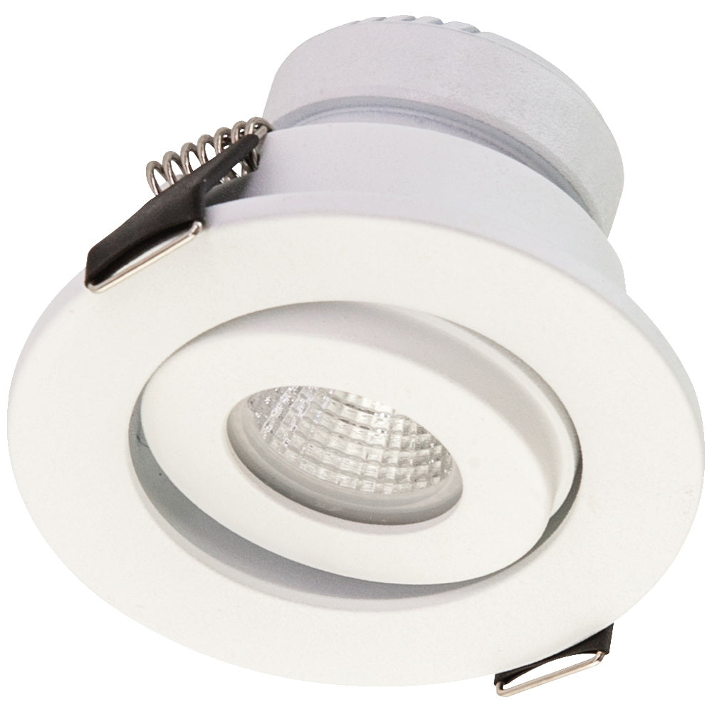 EVN Leuchte weiß schwenkbar rund 64x50mm 3W 3000K 230lm 21-40° IP44