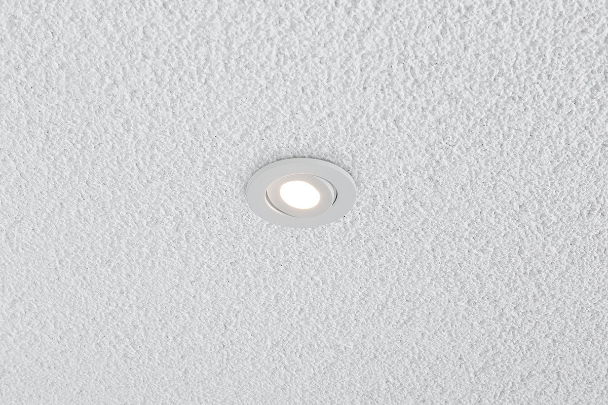 EVN Leuchte weiß schwenkbar rund 64x50mm 3W 3000K 230lm 21-40° IP44