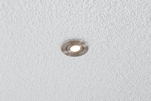 EVN Leuchte Edelstahl Optik schwenkbar rund 64x50mm 3W 3000K 230lm 21-40° IP44