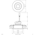 EVN Leuchte Edelstahl Optik schwenkbar rund 64x50mm 3W 3000K 230lm 21-40° IP44
