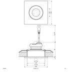EVN Leuchte weiß schwenkbar viereckig 65x65x50mm 3W 3000K 230lm 21-40° IP44