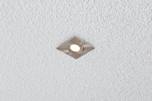 EVN Leuchte Edelstahl Optik schwenkbar viereckig 65x65x50mm 3W 3000K 230lm 21-40° IP44