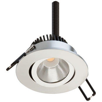 EVN Power-LED Leuchte Chrom schwenkbar rund 83x45mm 6W 3000K 528lm 21-40° 230V IP20