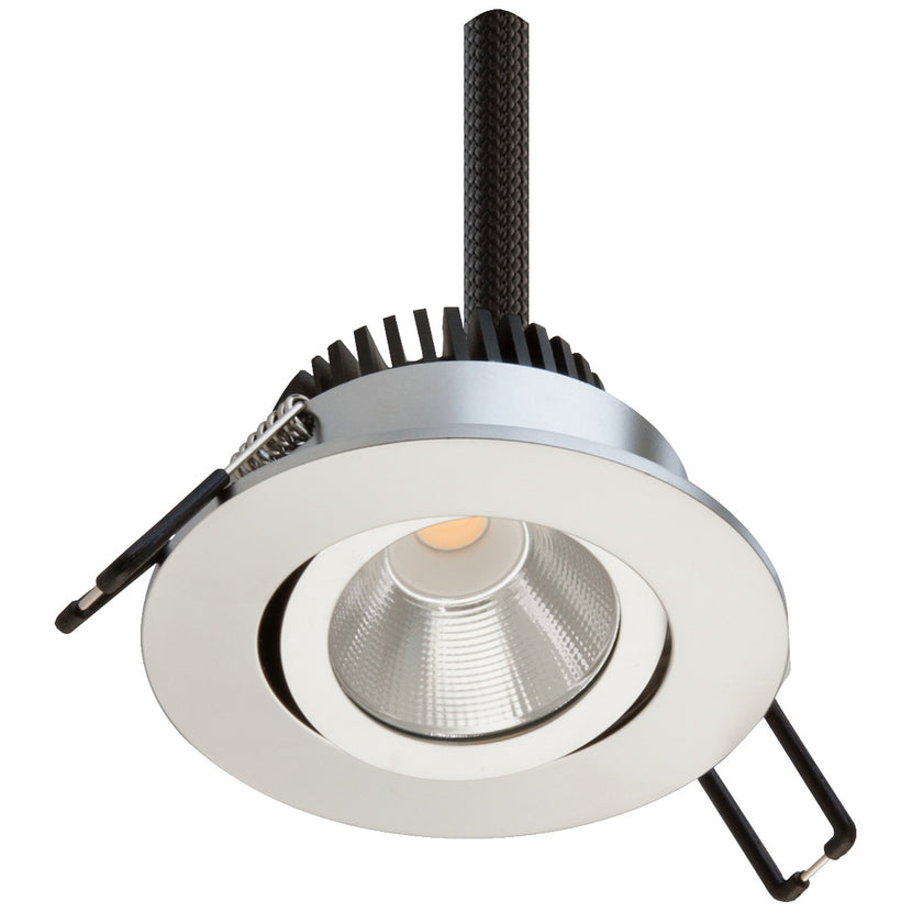 EVN Power-LED Leuchte Chrom schwenkbar rund 83x45mm 6W 3000K 528lm 21-40° 230V IP20