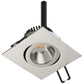 EVN Power-LED Leuchte Chrom schwenkbar viereckig 83x83x45mm 6W 3000K 528lm 21-40° 230V IP20