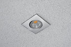 EVN Power-LED Leuchte Edelstahl Optik schwenkbar viereckig 83x83x48,5mm 8,4W 3000K 1010lm 21-40° 220-240V IP65