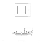 EVN LED Panel weiß viereckig 120x120x25mm 9W 2700K 588lm >80° IP20