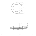 EVN LED Panel weiß rund 120x25mm 9W 2700K 588lm >80° IP20