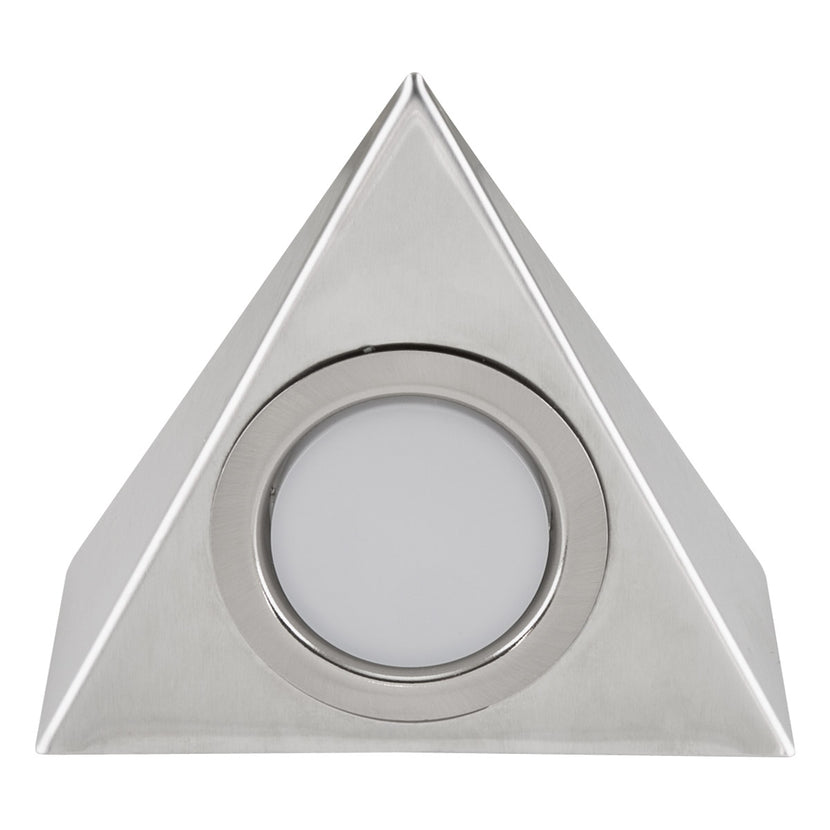 EVN LED Leuchte Edelstahl Optik Pyramide 110x127x48mm 2W 3000K 90lm >80° 12V IP20