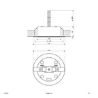 EVN LED Leuchte Edelstahl Optik gebürstet rund 65x23mm 2W 3000K 90lm >80° 12V IP20