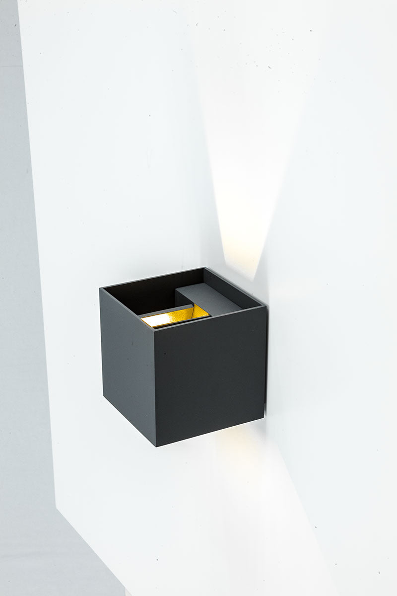 EVN LED Leuchte anthrazit verstellbar rechteckig 123x120x120mm 12W 3000K 400lm 220-240V IP54