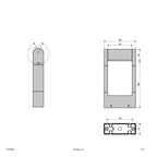EVN Power-LED schwenkbarer Kopf Wegeleuchte anthrazit schwenkbar rechteckig 160x54x300mm 6W 3000K 550lm >80° 100-240V IP54