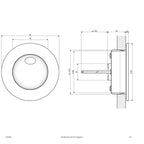 EVN Power-LED Leuchte anthrazit rund 80x30mm 2W 3000K 112lm >80° IP54