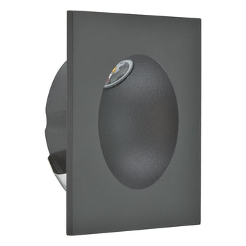 EVN Power-LED Leuchte anthrazit viereckig 80x80x30mm 2W 3000K 112lm >80° IP54