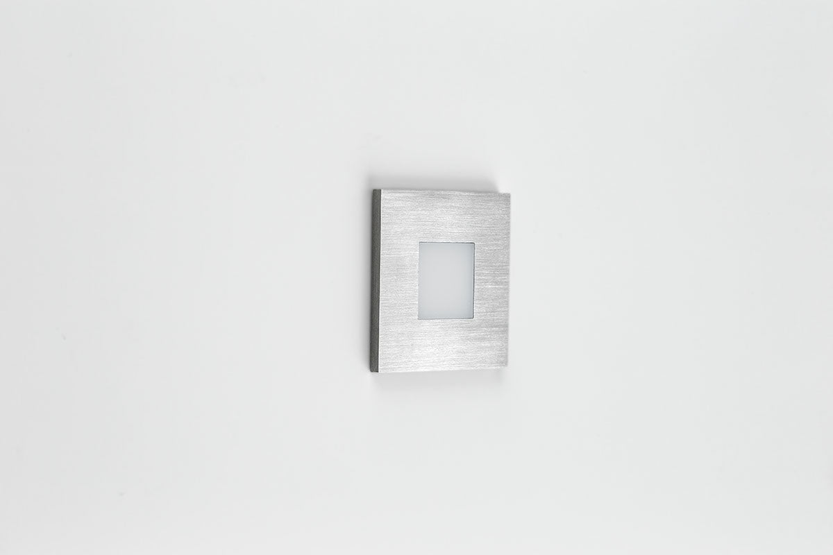 EVN LED Leuchte Edelstahl Optik viereckig 76x76x40mm 1,8W 3000K 55lm 220-240V IP44