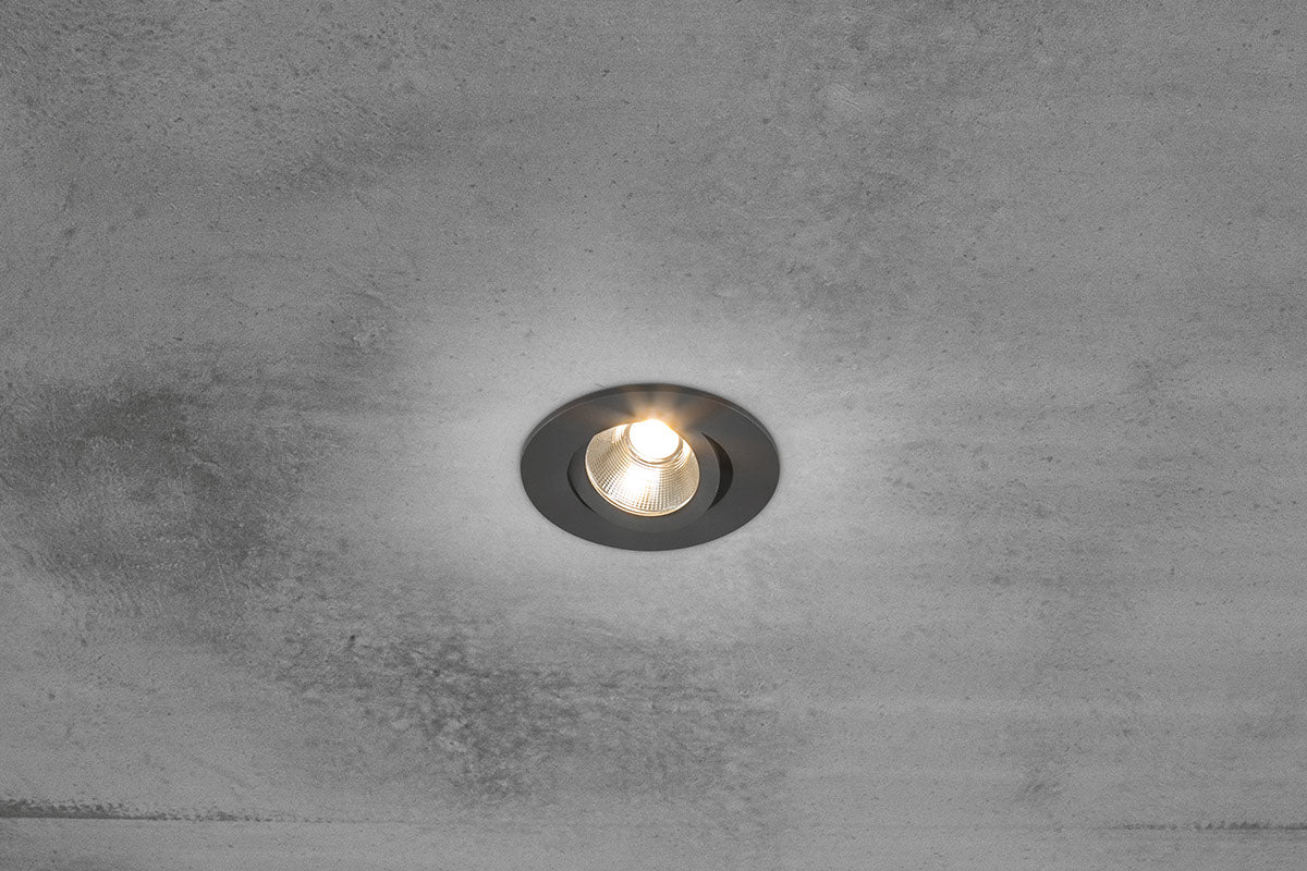 EVN Power-LED Leuchte anthrazit schwenkbar rund 83x35mm 3W 3000K 300lm 21-40° IP20