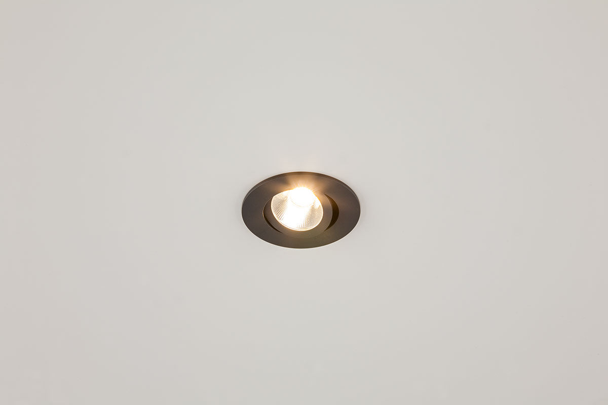 EVN Power-LED Leuchte anthrazit schwenkbar rund 83x32mm 6W 3000K 620lm 21-40° IP20